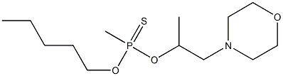 Methylphosphonothioic acid O-pentyl O-(1-methyl-2-morpholinoethyl) ester Struktur