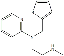 N-Methyl-N'-(2-pyridinyl)-N'-(2-thienylmethyl)-1,2-ethanediamine Struktur