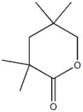 3,3,5-Trimethyl-5-methyltetrahydro-2H-pyran-2-one Struktur