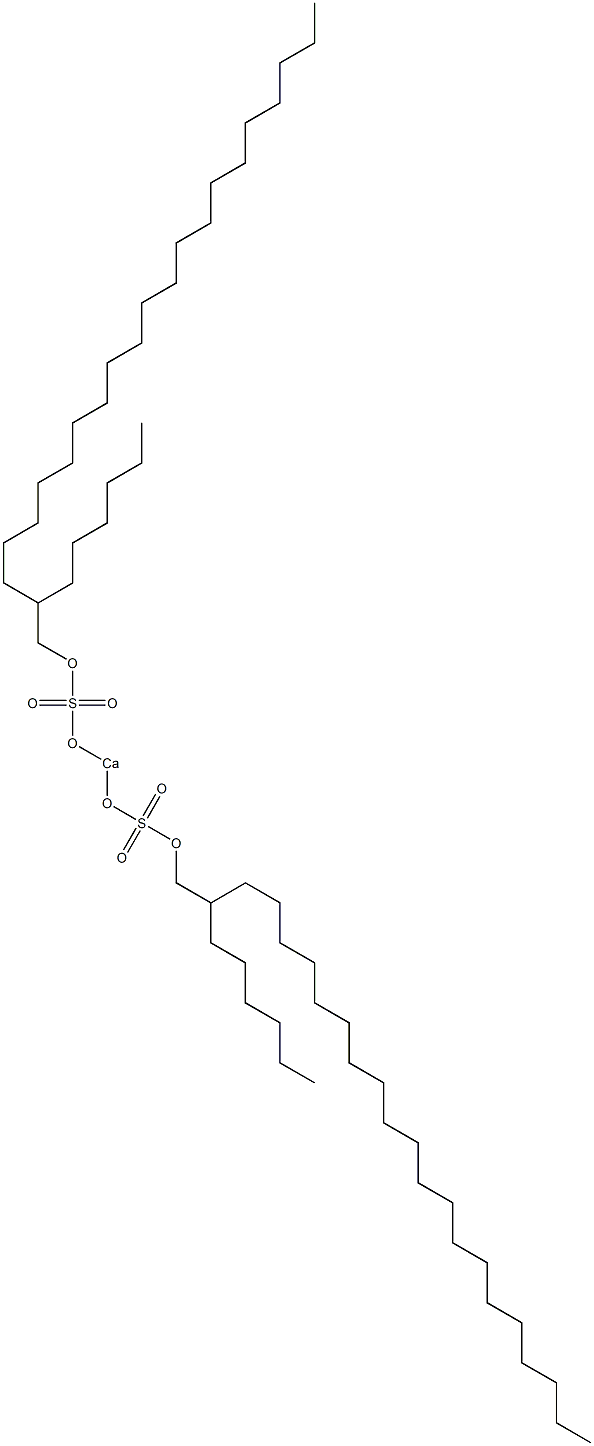 Bis(2-hexyldocosyloxysulfonyloxy)calcium Struktur