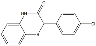 2-(4-Chlorophenyl)-2H-1,4-benzothiazin-3(4H)-one Struktur