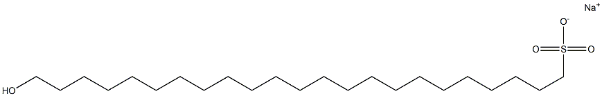 23-Hydroxytricosane-1-sulfonic acid sodium salt Struktur