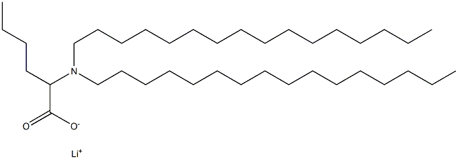 2-(Dihexadecylamino)hexanoic acid lithium salt Struktur