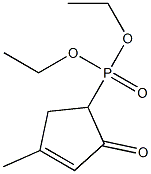 4-Methyl-2-oxo-3-cyclopentenylphosphonic acid diethyl ester Struktur