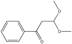 3,3-Dimethoxypropionylbenzene Struktur