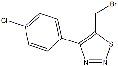 4-(4-Chlorophenyl)-5-bromomethyl-1,2,3-thiadiazole Struktur