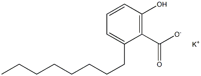 2-Octyl-6-hydroxybenzoic acid potassium salt Struktur