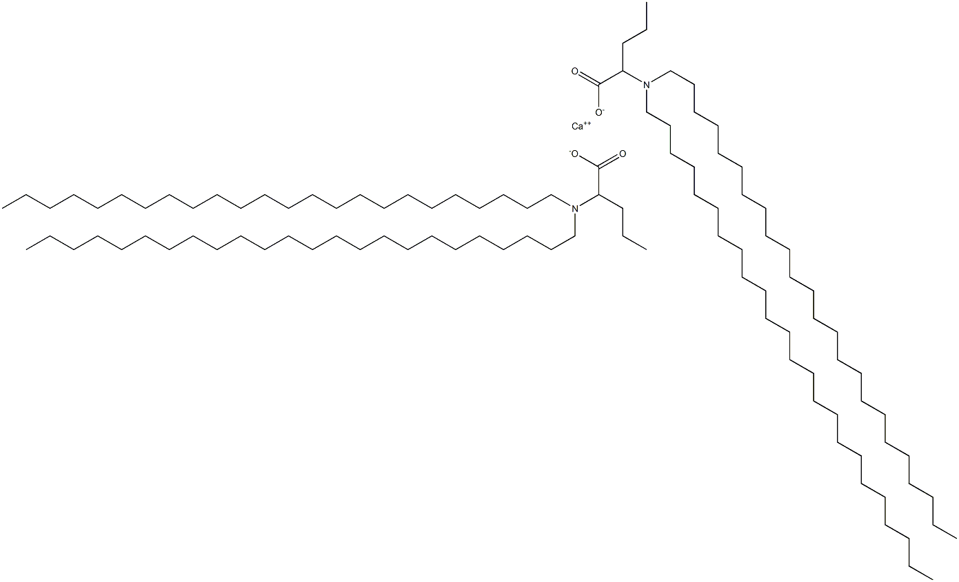 Bis[2-(ditetracosylamino)valeric acid]calcium salt Struktur