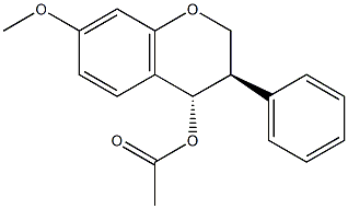 TRANS-7-Methoxyisoflavan-4-ol acetate Struktur