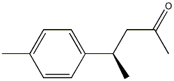 [R,(-)]-4-(p-Tolyl)-2-pentanone Struktur