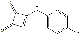 3-(4-Chlorophenylamino)-3-cyclobutene-1,2-dione Struktur