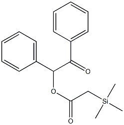 Trimethylsilylacetic acid 1,2-diphenyl-2-oxoethyl ester Struktur