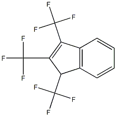 1,2,3-Tris(trifluoromethyl)-1H-indene Struktur