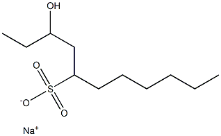 3-Hydroxyundecane-5-sulfonic acid sodium salt Struktur