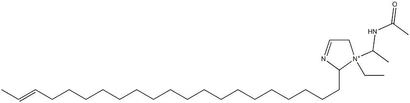 1-[1-(Acetylamino)ethyl]-1-ethyl-2-(19-henicosenyl)-3-imidazoline-1-ium Struktur