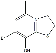 7-Bromo-2,3-dihydro-8-hydroxy-5-methylthiazolo[3,2-a]pyridinium Struktur