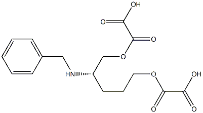 2,2'-[[[S,(+)]-2-(Benzylamino)-1,5-pentanediyl]bis(oxy)]bis(2-oxoacetic acid) Struktur