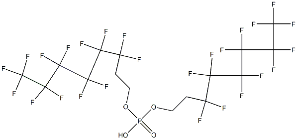 Bis(3,3,4,4,5,5,6,6,7,7,8,8,8-tridecafluorooctyl) phosphate Struktur