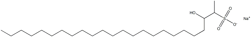 3-Hydroxytetracosane-2-sulfonic acid sodium salt Struktur