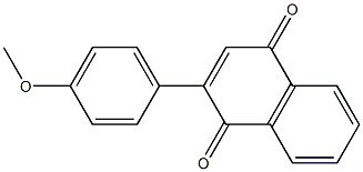 2-(4-Methoxyphenyl)naphthalene-1,4-dione Struktur