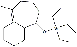 2,6,7,8,9,9a-Hexahydro-9-(triethylsilyloxy)-5-methyl-1H-benzocycloheptene Struktur