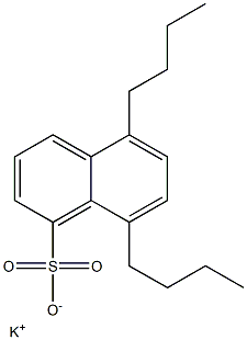 5,8-Dibutyl-1-naphthalenesulfonic acid potassium salt Struktur