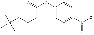 3-(4-Nitrophenoxycarbonyl)-N,N,N-trimethylpropan-1-aminium Struktur