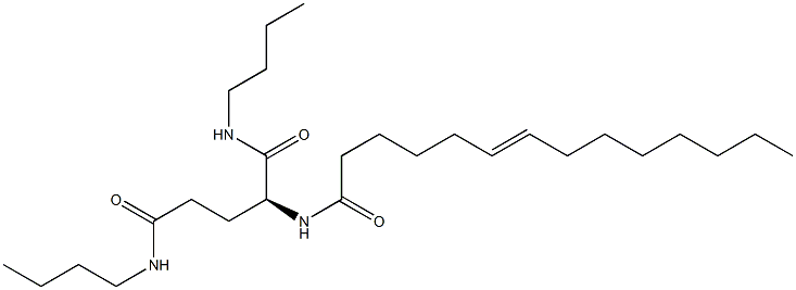 N2-(6-Tetradecenoyl)-N1,N5-dibutylglutaminamide Struktur