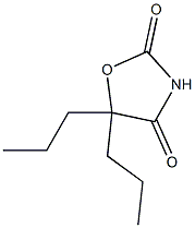 5,5-Dipropyloxazolidine-2,4-dione Struktur