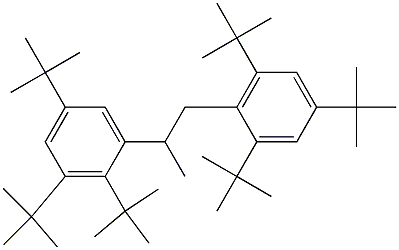 2-(2,3,5-Tri-tert-butylphenyl)-1-(2,4,6-tri-tert-butylphenyl)propane Struktur