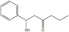 1-Hydroxy-1-phenylhexane-3-one Struktur