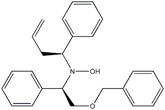 N-[(R)-2-Benzyloxy-1-phenylethyl]-N-[(1S)-1-phenyl-3-butenyl]hydroxylamine Struktur