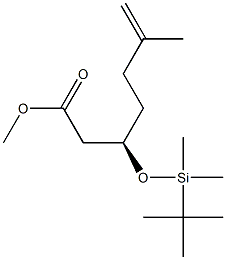 (R)-3-(tert-Butyldimethylsilyloxy)-6-methyl-6-heptenoic acid methyl ester Struktur