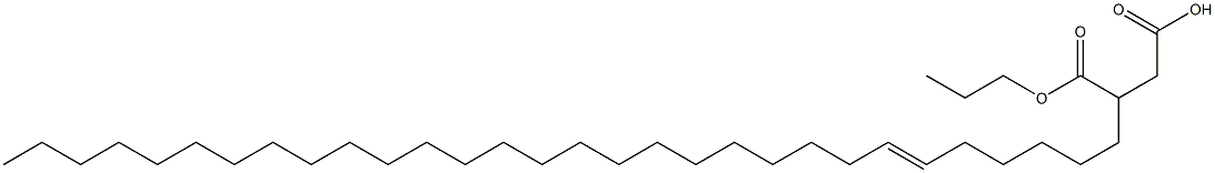 3-(6-Triacontenyl)succinic acid 1-hydrogen 4-propyl ester Struktur