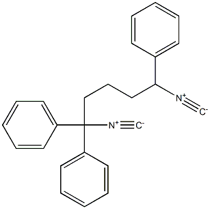 (1,1,5-Triphenylpentane-1,5-diyl)diisocyanide Struktur