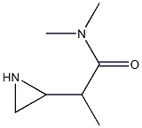 N,N-Dimethyl-2-(2-aziridinyl)propionamide Struktur