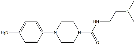 N-(2-Dimethylaminoethyl)-4-[4-aminophenyl]piperazine-1-carboxamide Struktur