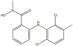 2-(2,6-Dichloro-3-methylphenylamino)benzohydroxamic acid methyl ester Struktur