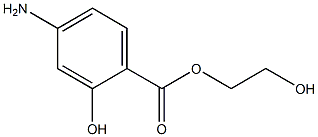 4-Aminosalicylic acid 2-hydroxyethyl ester Struktur