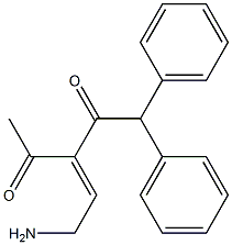 3-(2-Aminoethylidene)-1,1-diphenylpentane-2,4-dione Struktur