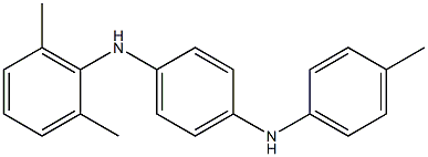 N-(2,6-Dimethylphenyl)-N'-(4-methylphenyl)-p-phenylenediamine Struktur