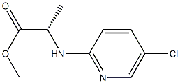 N-(5-Chloro-2-pyridyl)alanine methyl ester Struktur