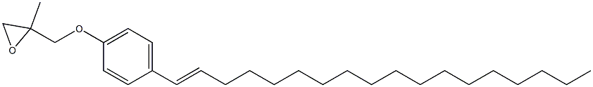 4-(1-Octadecenyl)phenyl 2-methylglycidyl ether Struktur