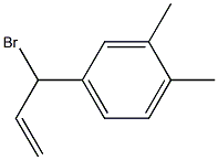 1-(1-Bromoallyl)-3,4-dimethylbenzene Struktur