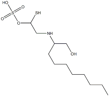 2-(1-Hydroxymethylnonyl)aminoethanethiol 1-sulfate Struktur