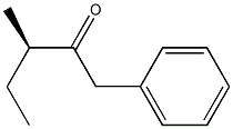 [R,(-)]-3-Methyl-1-phenyl-2-pentanone Struktur