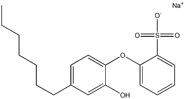 2'-Hydroxy-4'-heptyl[oxybisbenzene]-2-sulfonic acid sodium salt Struktur