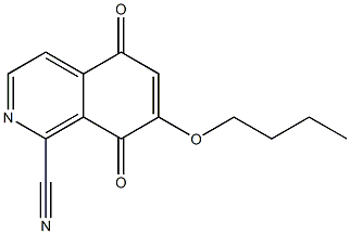 5,8-Dihydro-5,8-dioxo-7-butoxyisoquinoline-1-carbonitrile Struktur