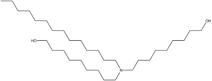 9,9'-(Tetradecylimino)bis(1-nonanol) Struktur