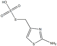 Thiosulfuric acid hydrogen S-[(2-amino-4-thiazolyl)methyl] ester Struktur